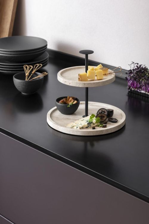 Villeroy & Boch Manufacture Travertine Cake stand 24.5cm (Naturel) - Panache (Koksijde)