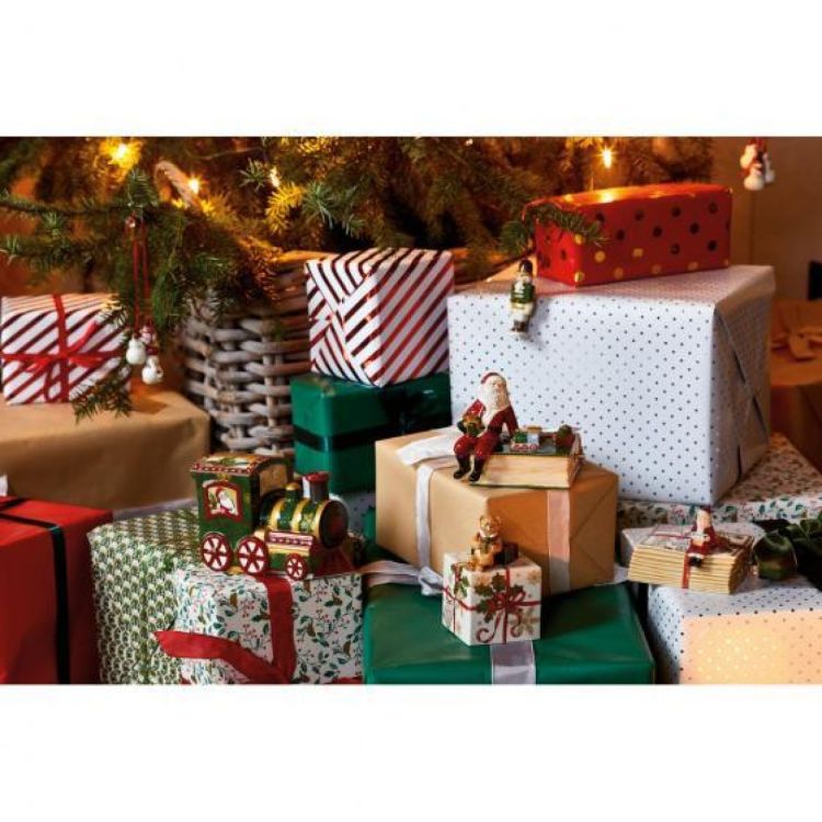 Villeroy & Boch Nostalgic Melody Santa muziekdoos draaiend (Rood) - Panache (Koksijde)
