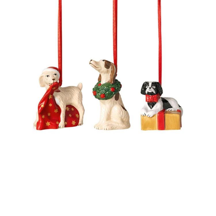 Villeroy & Boch Nost.Ornaments honden 3-dlg () - Panache (Koksijde)