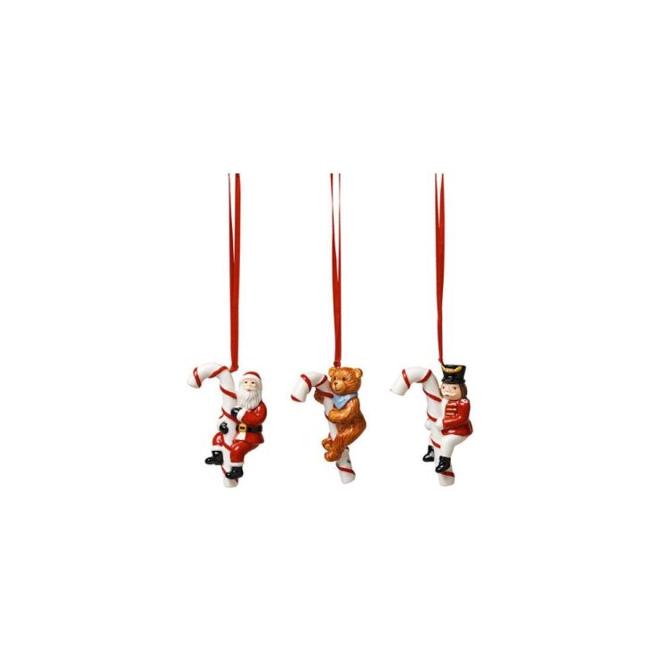 Villeroy & Boch Nostalgic Ornaments Santa, 3pcs (Rood) - Panache (Koksijde)