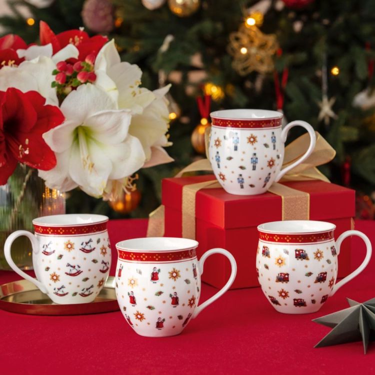 Villeroy & Boch Toy's Delight 4 mugs Édition Anniversaire 390ml (Wit) - Panache (Koksijde)