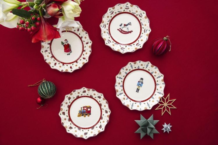 Villeroy & Boch Toy's Delight 4 Ontbijtborden Jubileum 24cm (Wit) - Panache (Koksijde)