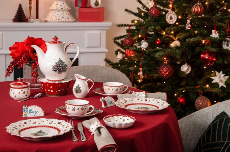Villeroy & Boch Toy's Delight set 4 Naamkaartjes (Rood) - Panache (Koksijde)