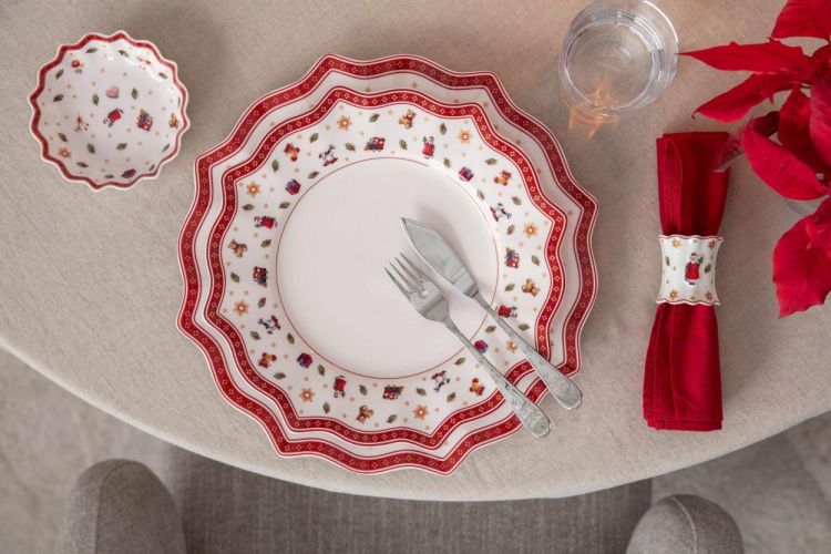 Villeroy & Boch Toy's Delight set 4 Servetringen (Rood) - Panache (Koksijde)