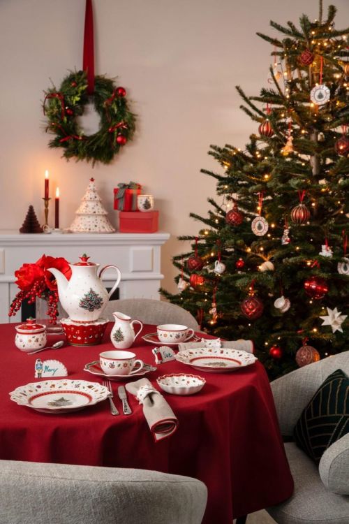 Villeroy & Boch Toy's Delight set 4 Servetringen (Rood) - Panache (Koksijde)