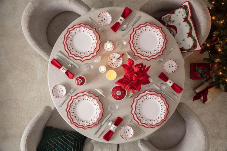 Villeroy & Boch Toy's Delight set 4 Servetringen (Rood) - Panache (Koksijde)