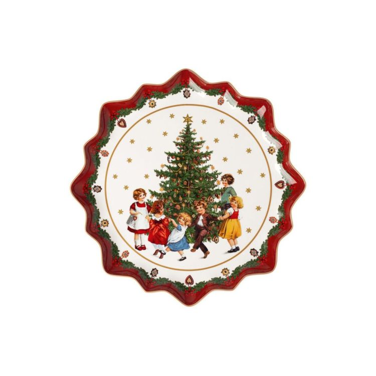 Villeroy & Boch Toy's Fantasy Gebaksbord diep kinderen dansen 39cm (Rood) - Panache (Koksijde)