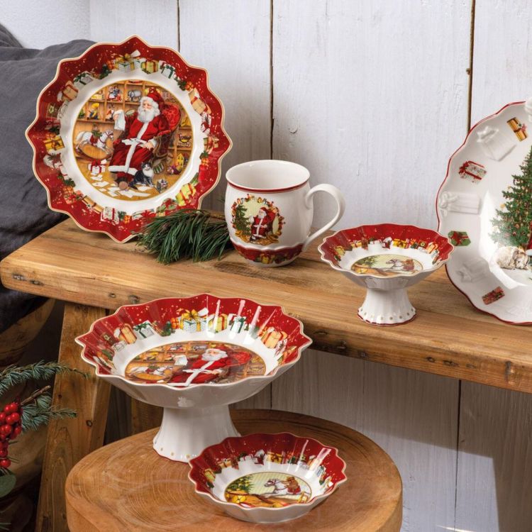 Villeroy & Boch Toy's Fantasy Schaal op voet S cadeaus 14,5cm (Rood) - Panache (Koksijde)