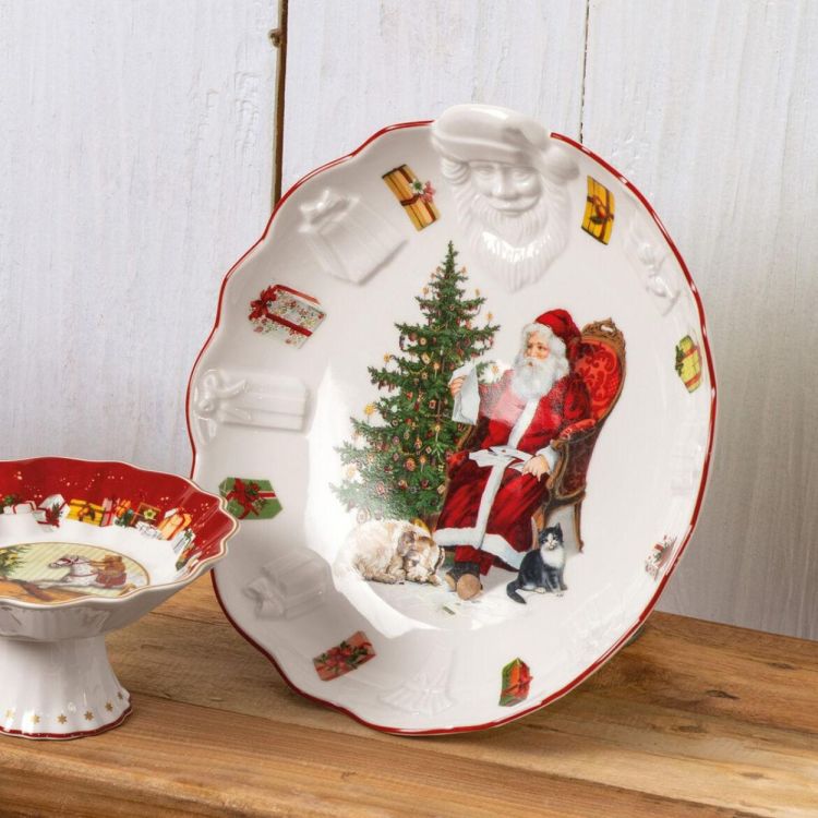 Villeroy & Boch Toy's Fantasy Schaal reliëf santa (Wit) - Panache (Koksijde)