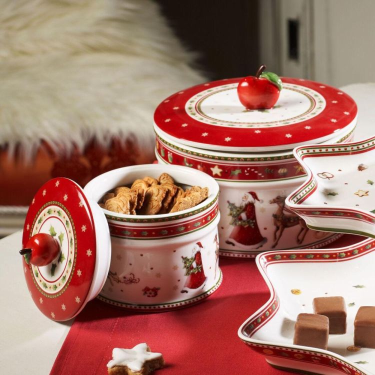 Villeroy & Boch Winter Bakery Koekjesdoos L Ø17cm (Rood) - Panache (Koksijde)