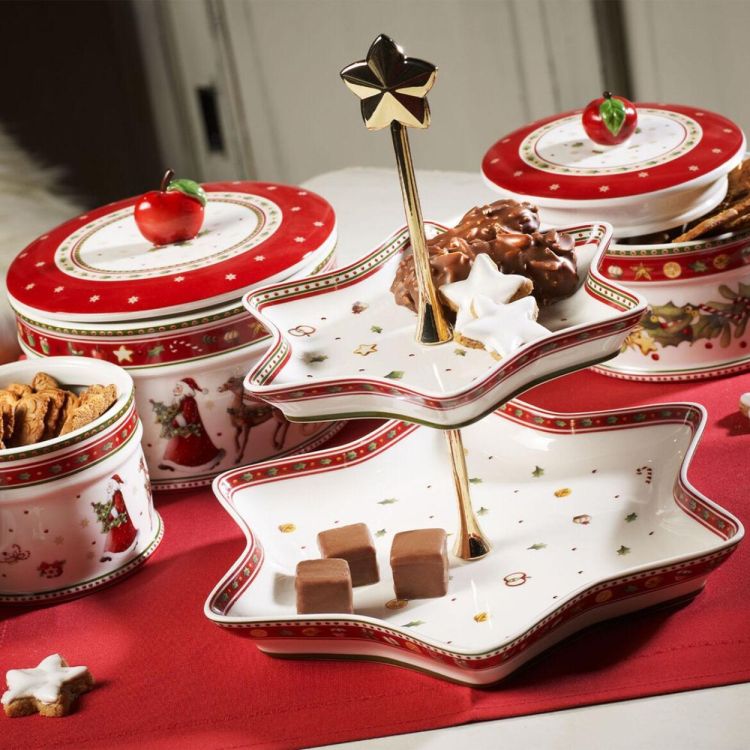 Villeroy & Boch Winter Bakery Koekjesdoos L Ø17cm (Rood) - Panache (Koksijde)