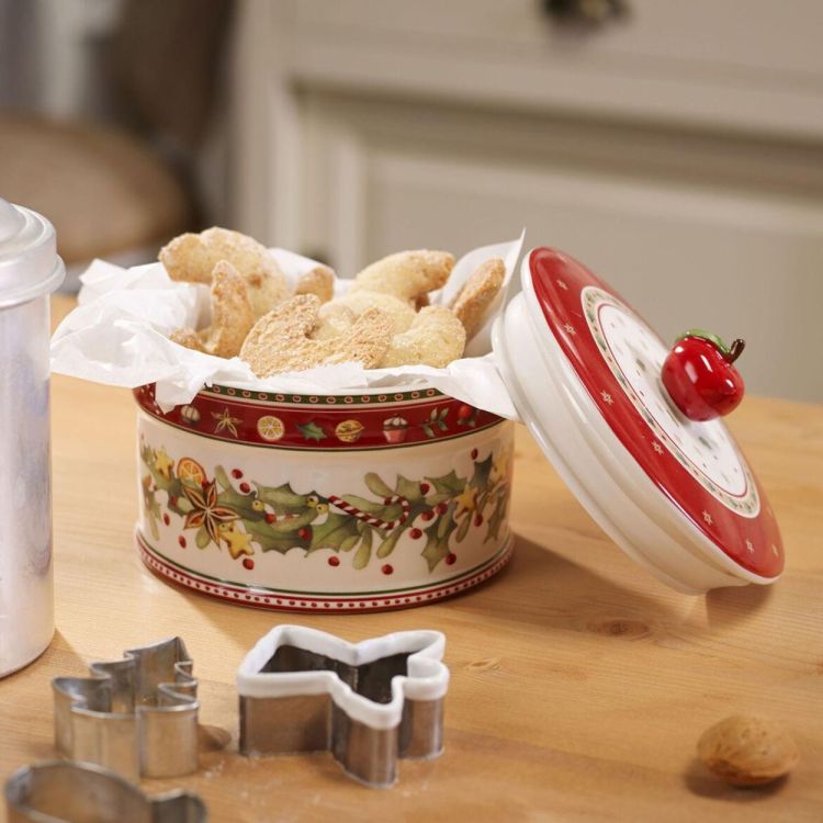 Villeroy & Boch Winter Bakery Koekjesdoos M Ø14cm (Rood) - Panache (Koksijde)