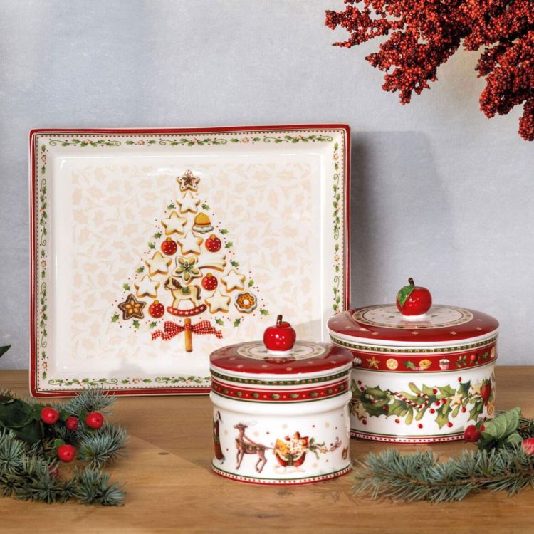 Villeroy & Boch Winter Bakery Koekjesdoos M Ø14cm (Rood) - Panache (Koksijde)