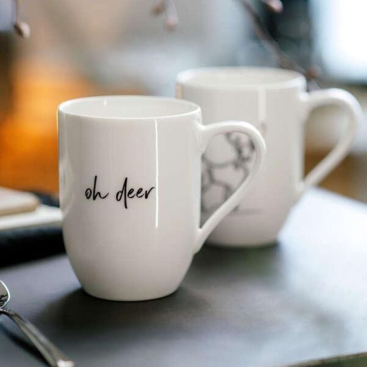 Villeroy & Boch XMAS Set Reindeer 2 stuks (Wit) - Panache (Koksijde)