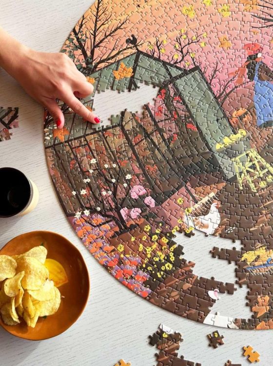 ViSSEVASSE autumn feeling - round puzzle 1000 pcs () - Panache (Koksijde)