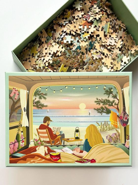 ViSSEVASSE camper by the ocean - puzzle 1000 pcs (Multi) - Panache (Koksijde)