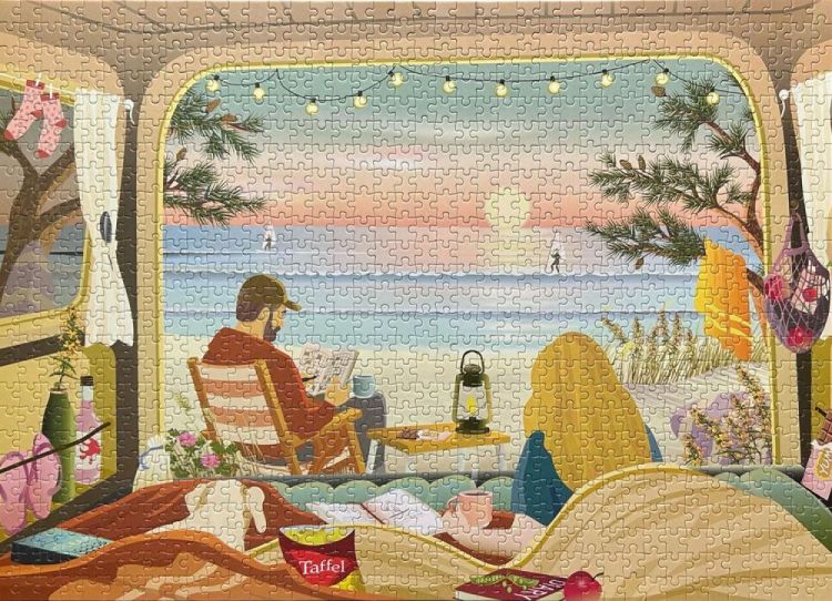 ViSSEVASSE camper by the ocean - puzzle 1000 pcs (Multi) - Panache (Koksijde)