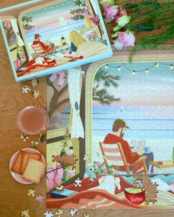ViSSEVASSE camper by the ocean - puzzle 1000 pcs (Multi) - Panache (Koksijde)
