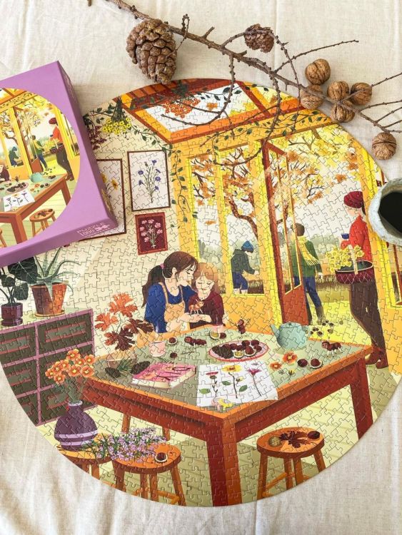 ViSSEVASSE chestnut season - round puzzle 1000 pcs (Multi) - Panache (Koksijde)