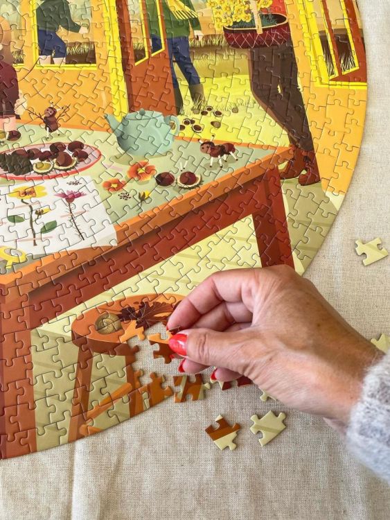ViSSEVASSE chestnut season - round puzzle 1000 pcs (Multi) - Panache (Koksijde)
