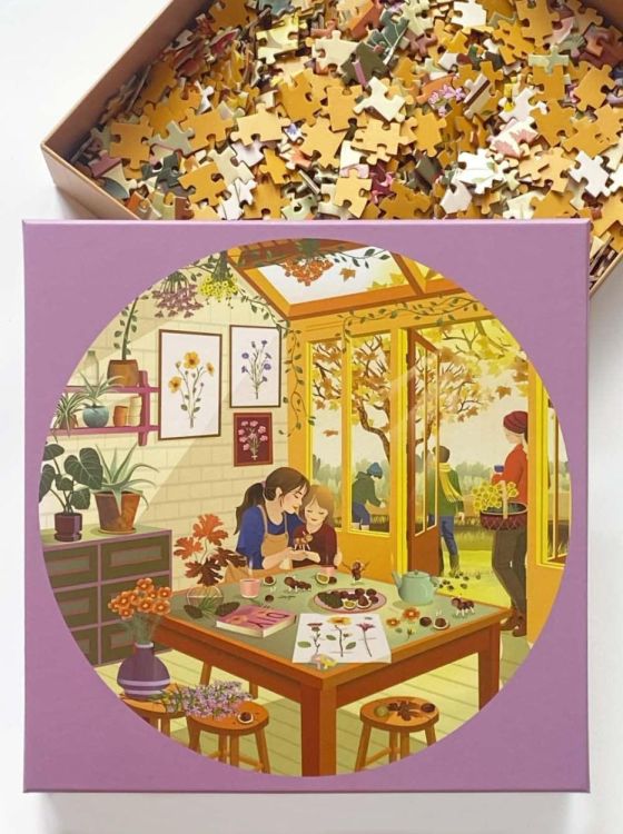 ViSSEVASSE chestnut season - round puzzle 1000 pcs (Multi) - Panache (Koksijde)