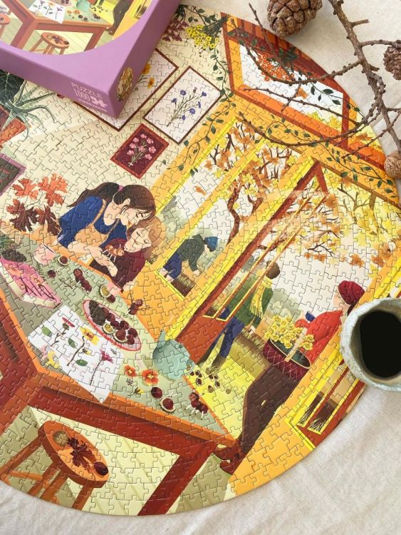 ViSSEVASSE chestnut season - round puzzle 1000 pcs (Multi) - Panache (Koksijde)