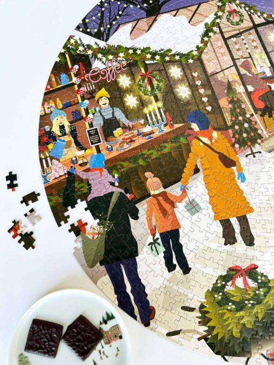 ViSSEVASSE christmas market - round puzzle 1000 pcs () - Panache (Koksijde)