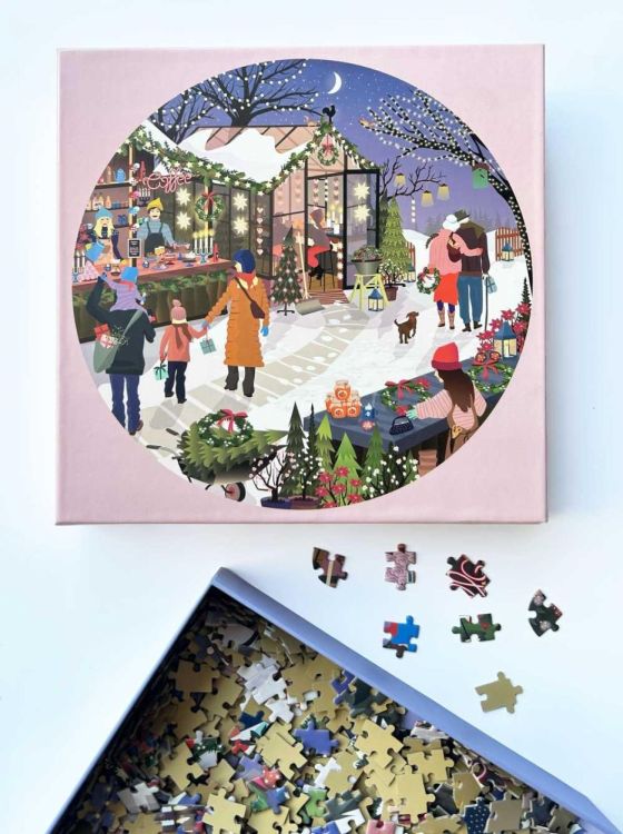 ViSSEVASSE christmas market - round puzzle 1000 pcs () - Panache (Koksijde)