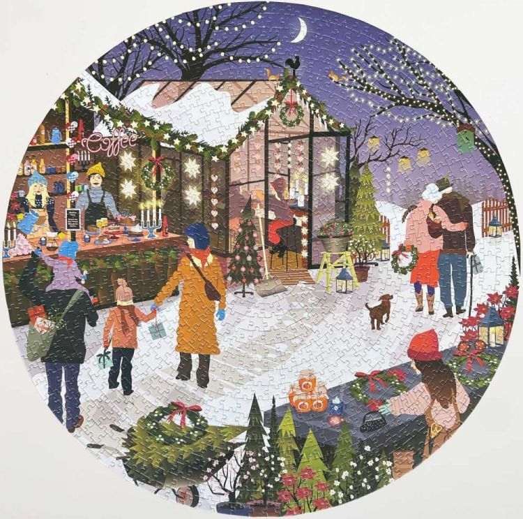 ViSSEVASSE christmas market - round puzzle 1000 pcs () - Panache (Koksijde)