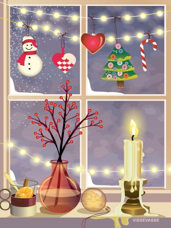 ViSSEVASSE christmas window - greeting card () - Panache (Koksijde)