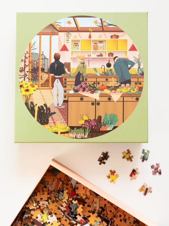 ViSSEVASSE fresh from the garden - round puzzle 1000 pcs () - Panache (Koksijde)