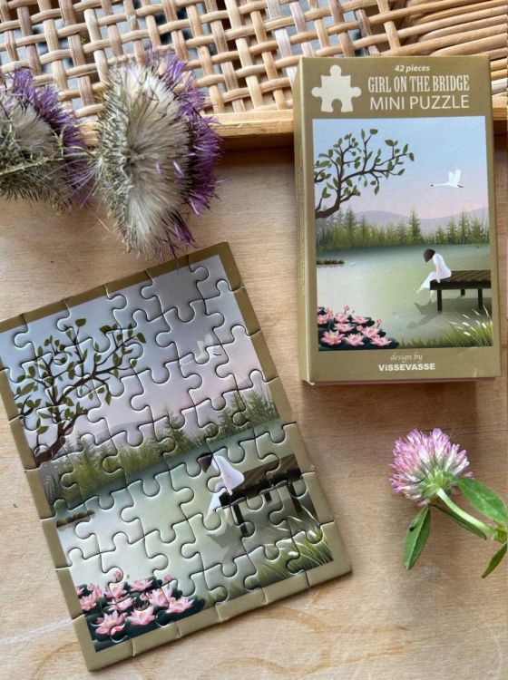 ViSSEVASSE girl on the bridge mini puzzle () - Panache (Koksijde)