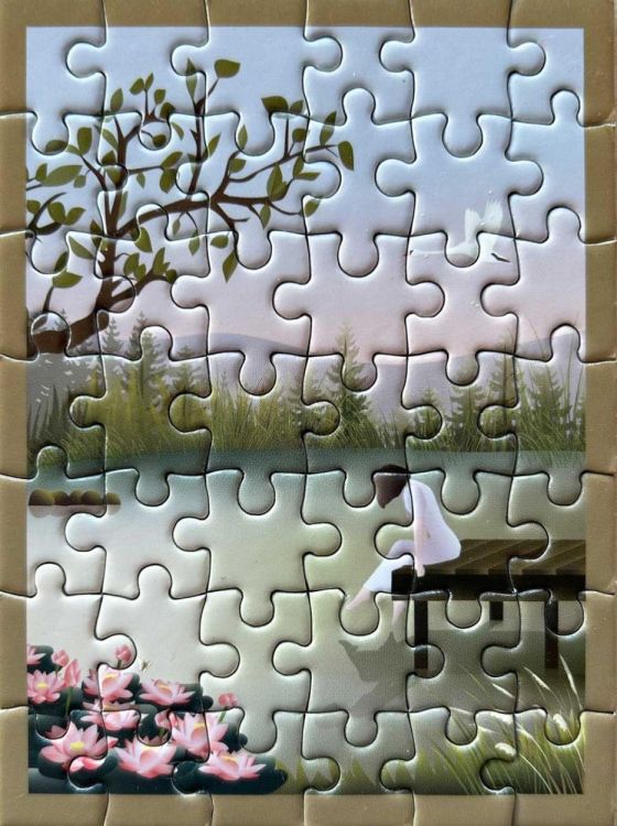 ViSSEVASSE girl on the bridge mini puzzle () - Panache (Koksijde)