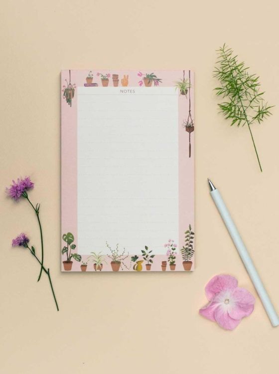 ViSSEVASSE plants blossom notes - notepad 12x18 (Pink) - Panache (Koksijde)