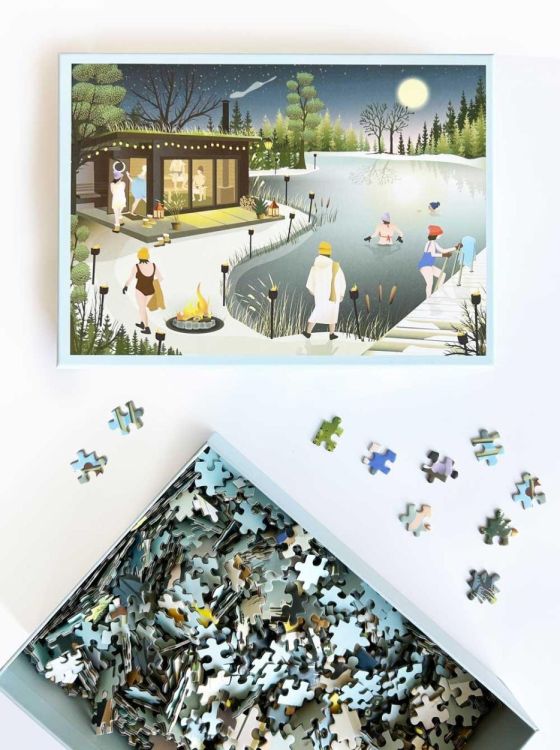 ViSSEVASSE sauna by the lake - puzzle 1000 pcs () - Panache (Koksijde)