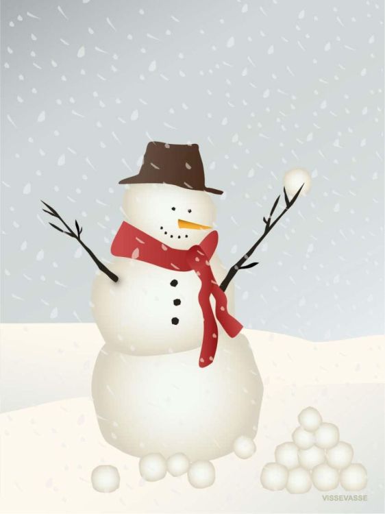 ViSSEVASSE snowman - greeting card () - Panache (Koksijde)