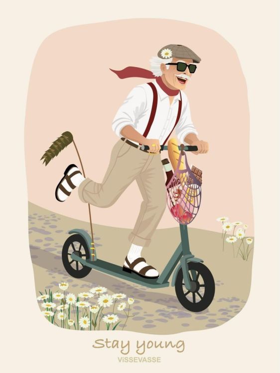 ViSSEVASSE stay young mr. - greeting card () - Panache (Koksijde)