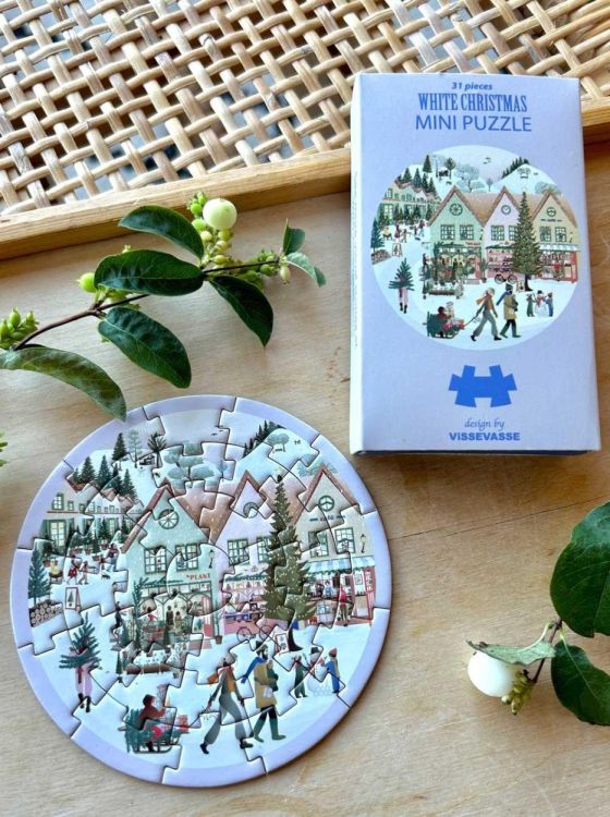 ViSSEVASSE white christmas mini puzzle () - Panache (Koksijde)