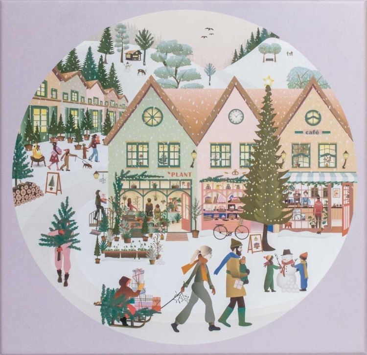 ViSSEVASSE white christmas - puzzle 1000 pcs () - Panache (Koksijde)