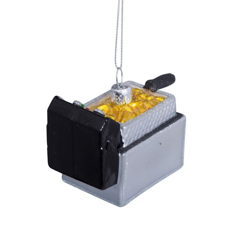 Vondels Frietpot H7cm kerstbal glas (Multi) - Panache (Koksijde)