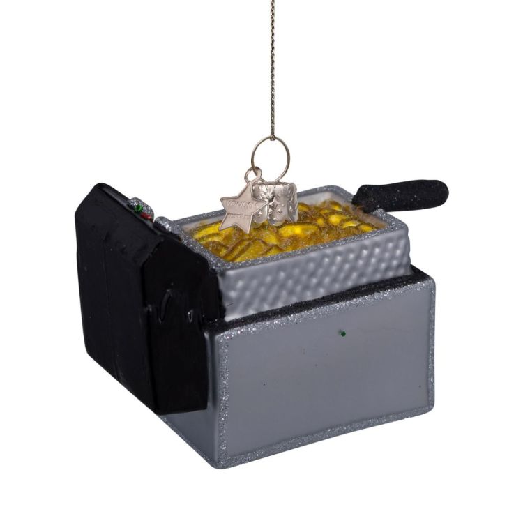 Vondels Frietpot H7cm kerstbal glas (Multi) - Panache (Koksijde)