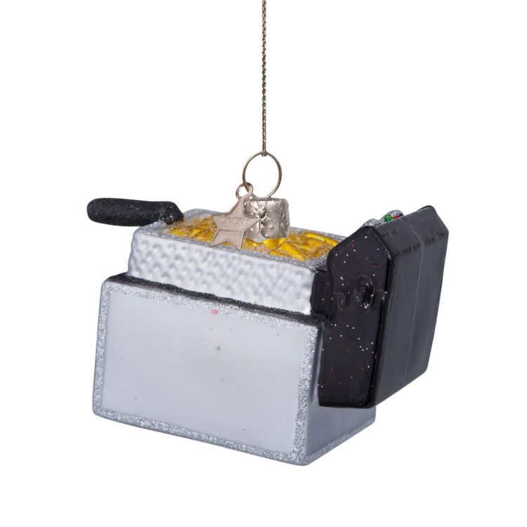 Vondels Frietpot H7cm kerstbal glas (Multi) - Panache (Koksijde)