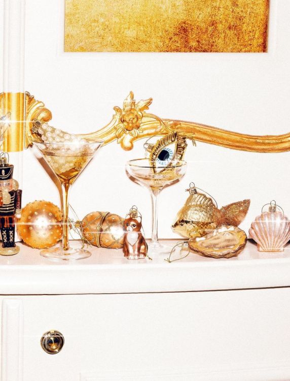 Vondels Oester H10cm kerstbal glas (Multi) - Panache (Koksijde)