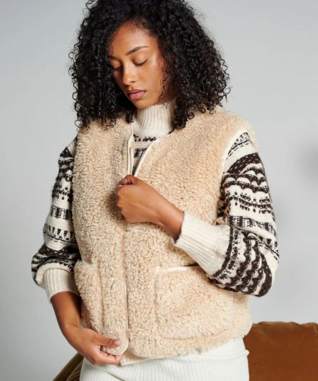 Waro by Plaids Cocooning Gilet sans manches Teddy L/XL (Teddy Bear) - Panache (Koksijde)