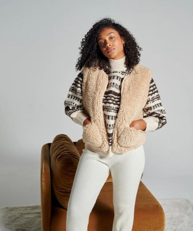 Waro by Plaids Cocooning Gilet sans manches Teddy L/XL (Teddy Bear) - Panache (Koksijde)