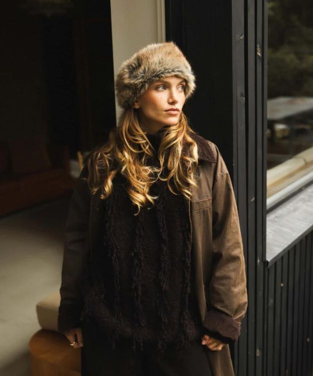 Waro by Plaids Cocooning Headband Fausse Fourrure - marron contrasté (Marron) - Panache (Koksijde)