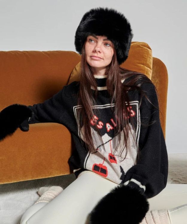 Waro by Plaids Cocooning Headband Fausse Fourrure - noir (Noir) - Panache (Koksijde)