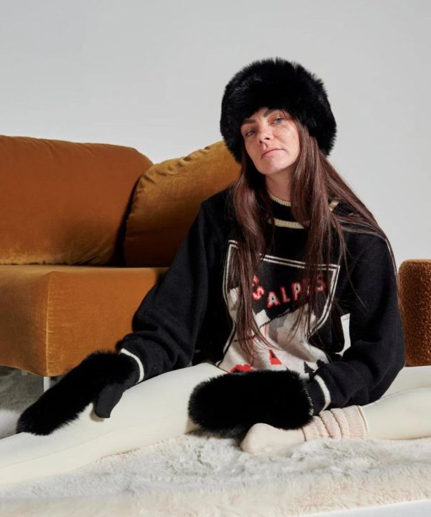 Waro by Plaids Cocooning Headband Fausse Fourrure - noir (Noir) - Panache (Koksijde)