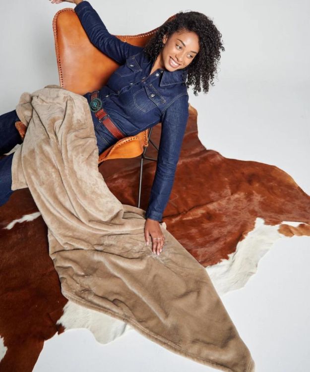 Waro by Plaids Cocooning Plaid Classique beige 150x200cm (Beige) - Panache (Koksijde)