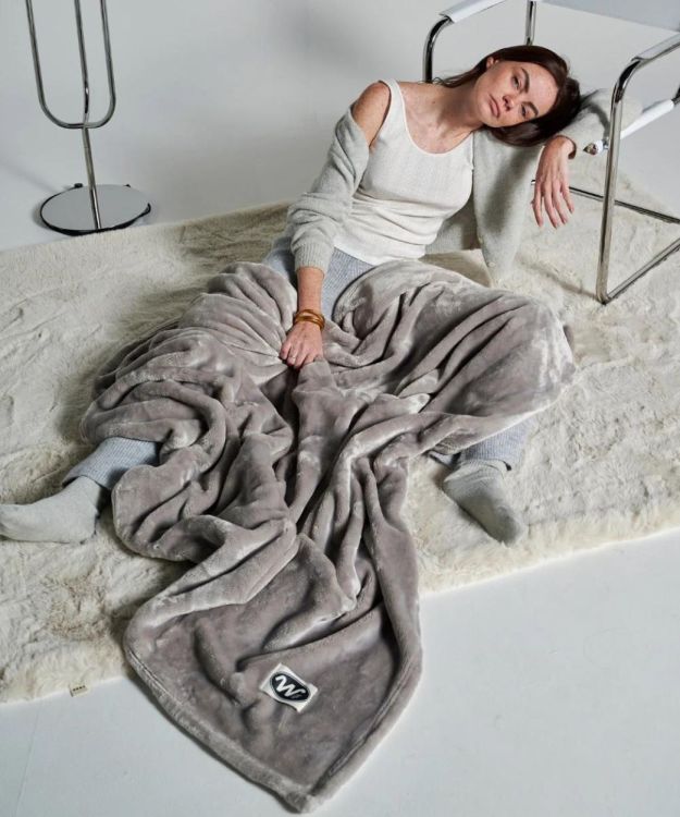 Waro by Plaids Cocooning Plaid Classique gris 150x200cm (Gris) - Panache (Koksijde)